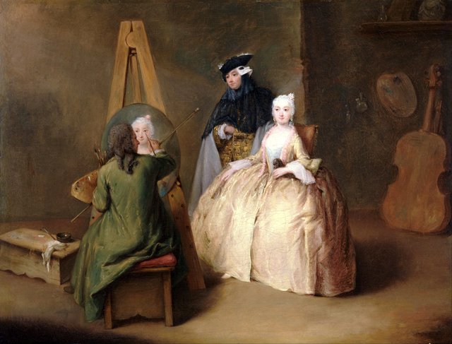 The Painter in his Studio by Pietro Longhi