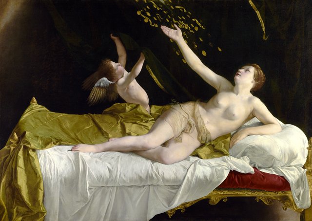 Danaë by Orazio Gentileschi