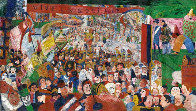 Christ's Entry Into Brussels in 1889 by James Ensor