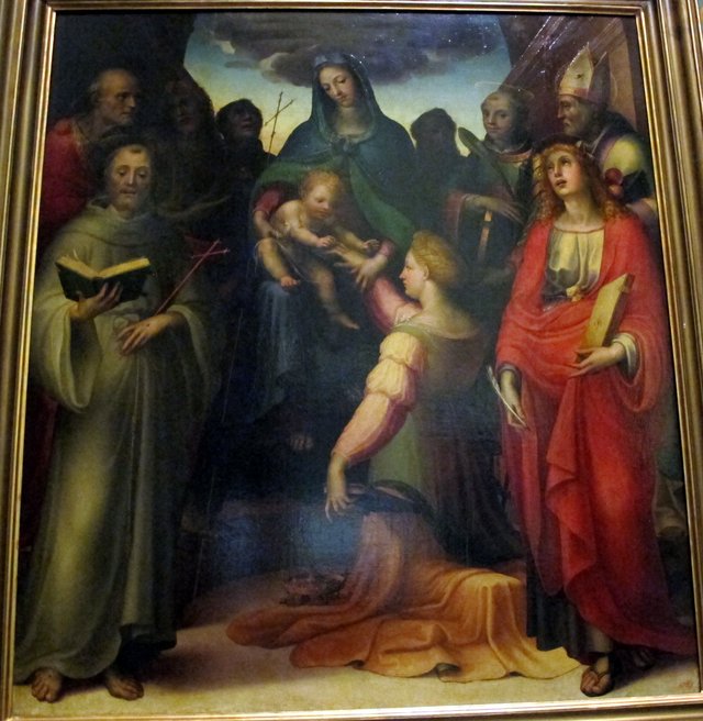 Mystische Vermählung der hl. Katharina by Domenico Beccafumi