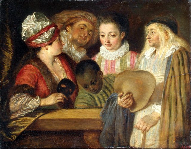 Actors of the Comedie-Francaise by Jean-Antoine Watteau
