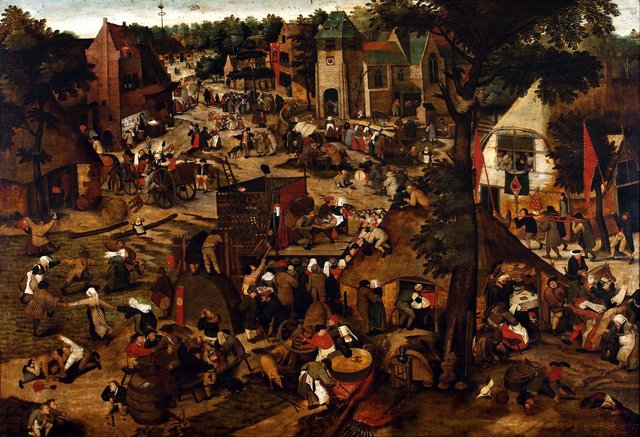Fair with a Theatrical Presentation by Pieter Brueghel the Younger