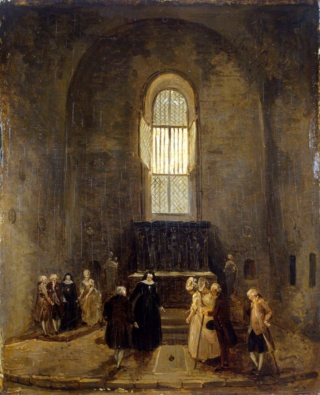 Examining an Old Church by Hubert Robert