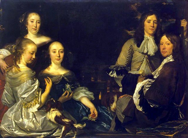 Family Portrait by Abraham Lambertsz van den Tempel