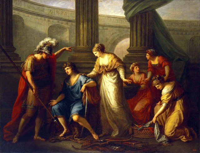 Hector Calling Up Paris to a Battle by Angelica Kauffmann