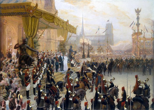 Ceremonial Reception of Nicholas II in Paris by Georges Becker