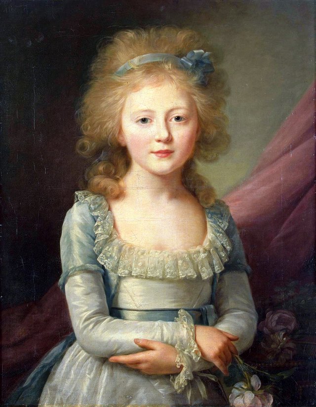 Portrait of grand Duchess Yelena Pavlovna as the Child by Jean-Louis Voille