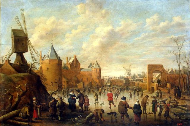 Winter in a Dutch Town by Joost Cornelisz Droochsloot