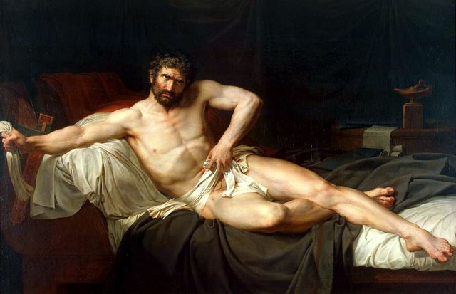 Death of Cato of Utica by Guillaume Guillon-Lethière