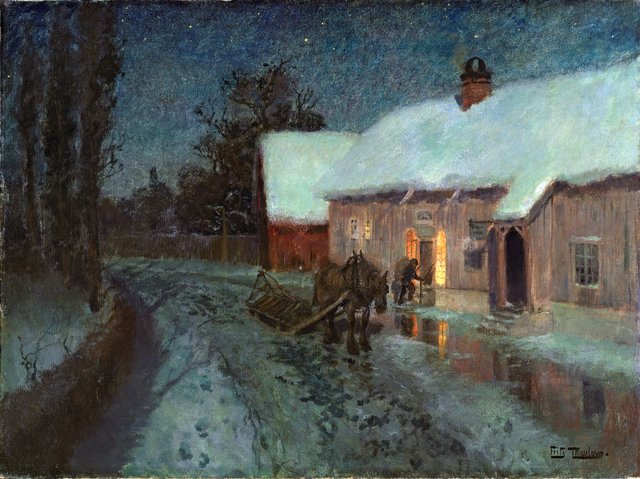 Night by Frits Thaulow
