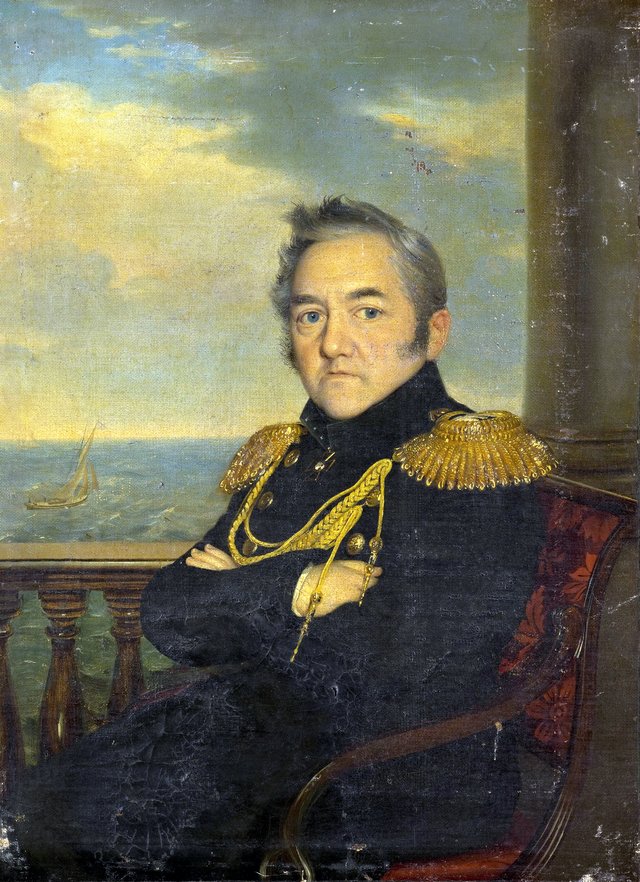 Portrait of Admiral Mikhail Lazarev by Robert Schwede
