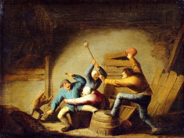 Brawl by Adriaen van Ostade