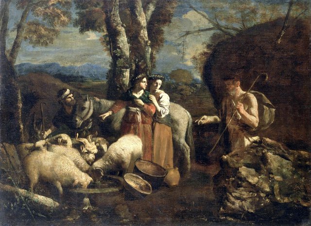 Jacob Meeting Rachel by Andrea di Leone