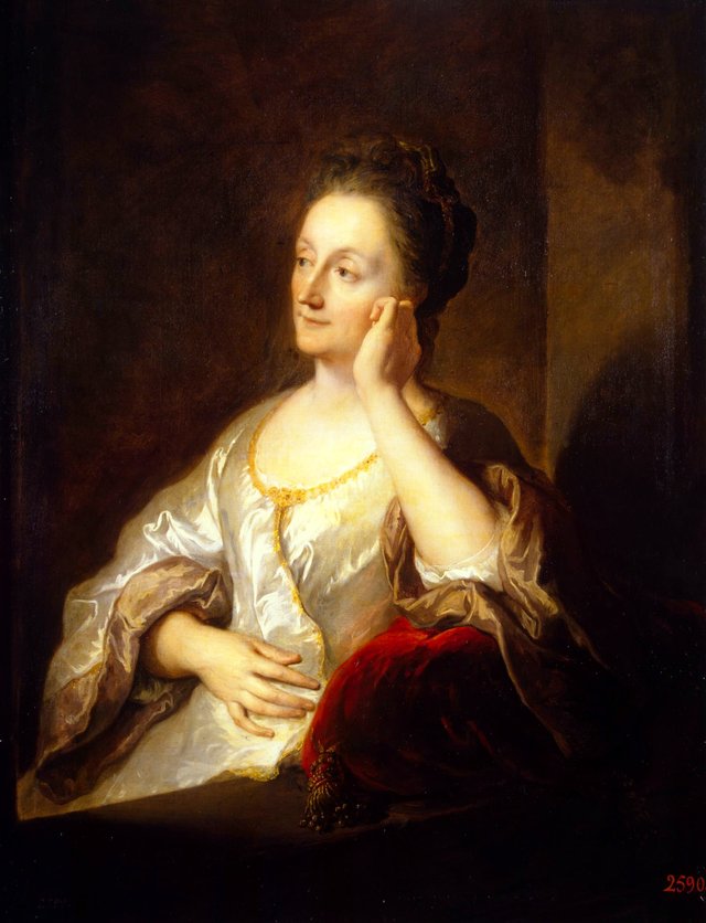 Portrait of Jeanne de Troy, the Artist's Wife by Jean-François de Troy