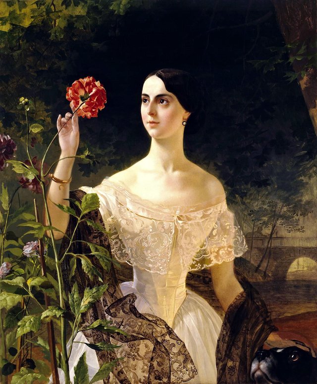 Portrait of Sophia Shuvalova (married name Bobrinskaya) by Karl Bryullov