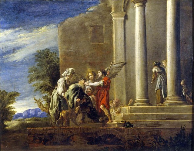 Healing of Tobit by Domenico Fetti