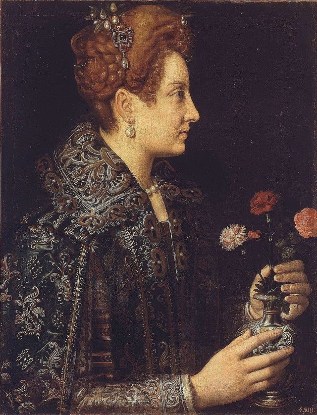 Portrait of a Young Woman in Profile by Sofonisba Anguissola