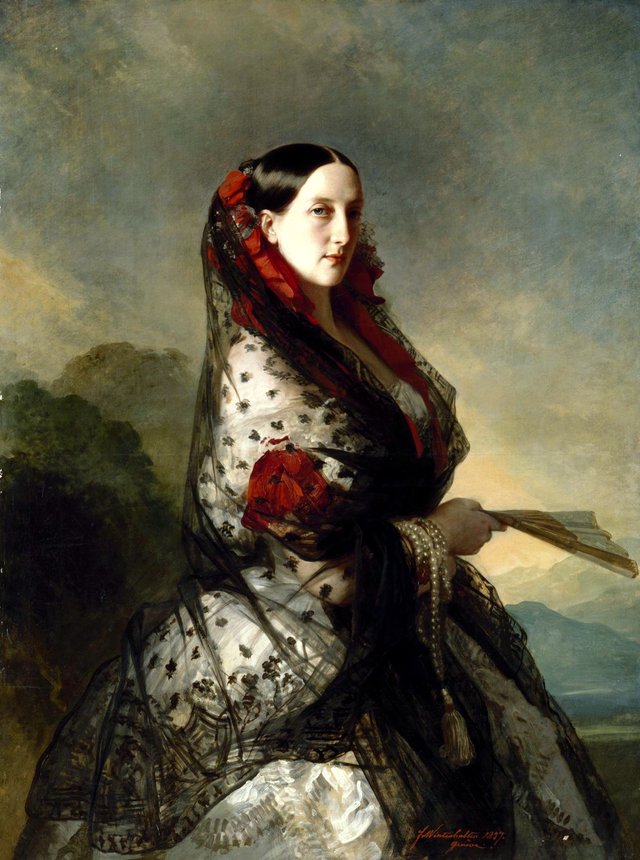 Portrait of Grand Duchess Maria Nikolayevna by Franz Xaver Winterhalter