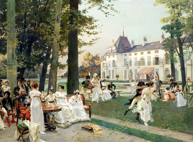 Reception at Malmaison in 1802 by François Flameng