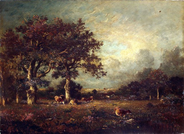 Landscape with Cows (Eremitage) by Jules Dupré