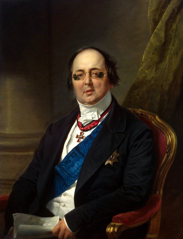 Portrait of Count Alexander Kushelev-Bezborodko by Franz Krüger