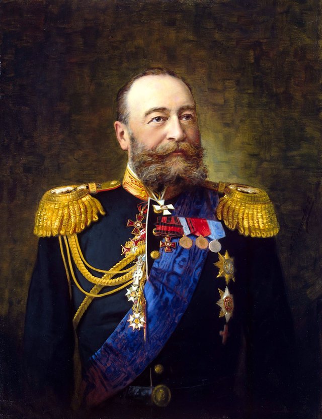 Portrait of Admiral E. I. Alexeyev by Alexander Fedorovich Pershakov