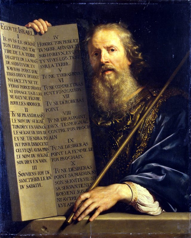 Moses with the Ten Commandments by Philippe de Champaigne