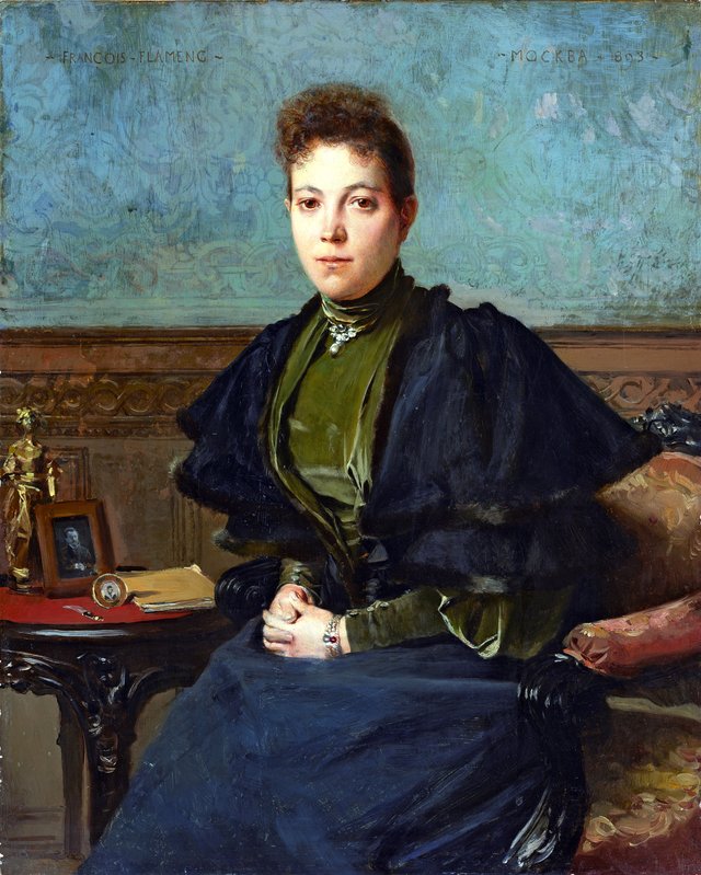 Portrait of Vera Kharitonenko by François Flameng