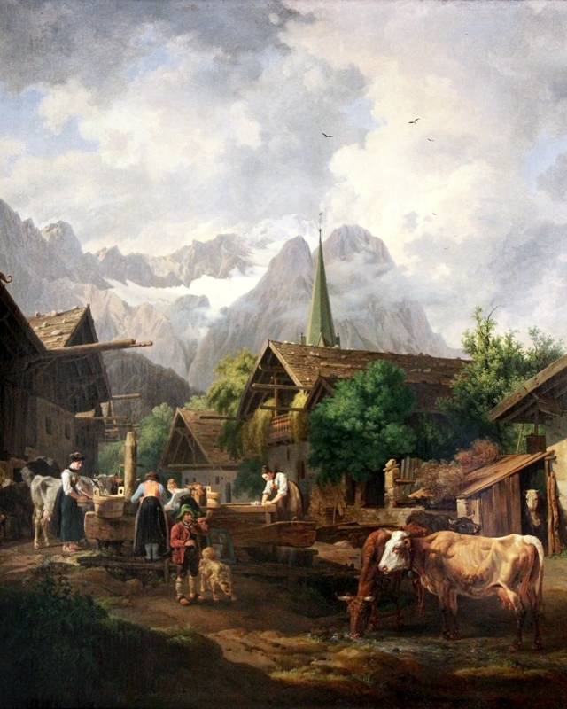 Morning in Partenkirchen by Peter von Hess