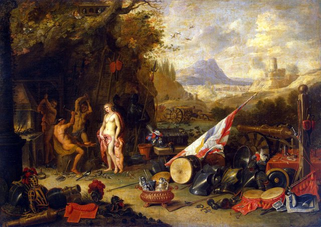 Venus at the Forge of Vulcan (Allegory of the Fire) by Jan van Kessel the Elder