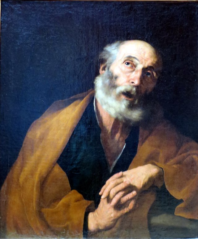 Penitent St Peter by Jusepe de Ribera