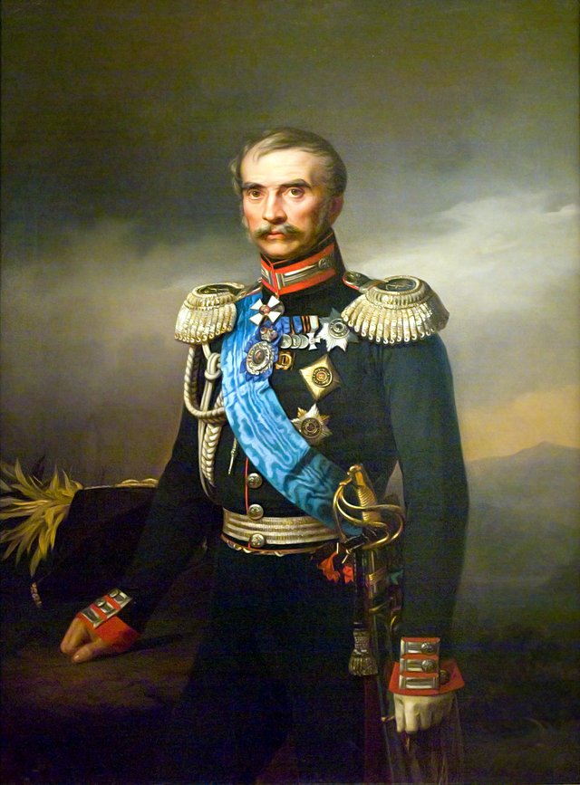 "Portrait of Illarion Vasilyevich Vasilchikov" (copy) by Georg von Bothmann