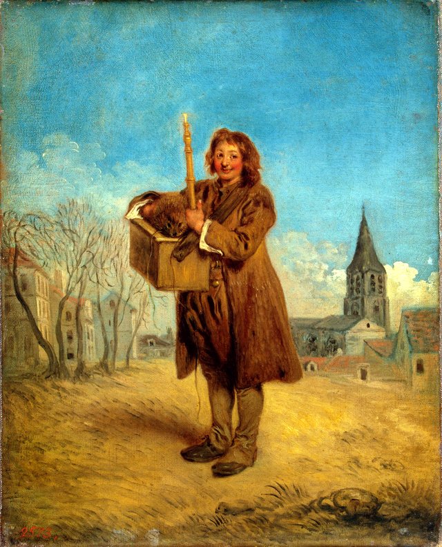 Savoyard with a Marmot by Jean-Antoine Watteau