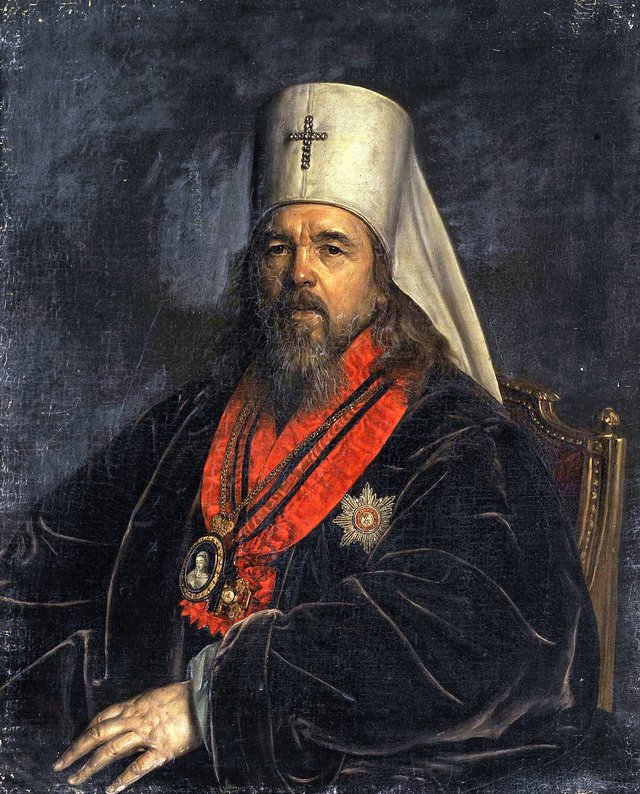 Portrait of Metropolitan Seraphim, whose secular name was Stefan Vasilievich Glagolevsky by Alexander Varnek