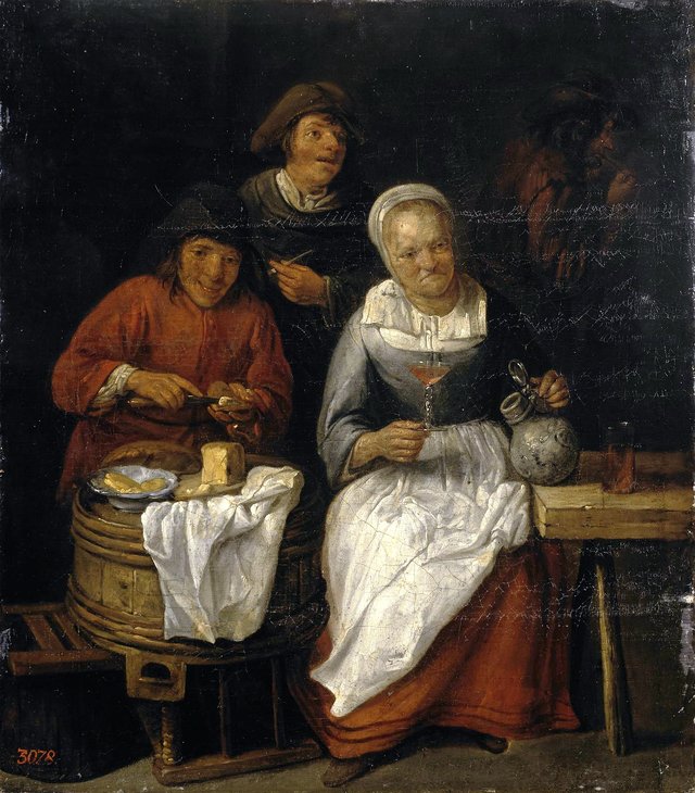 Peasants Taking a Meal by Gillis van Tilborgh