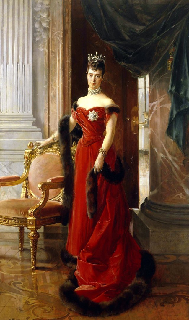 Portrait of Empress Maria Fedorovna by François Flameng