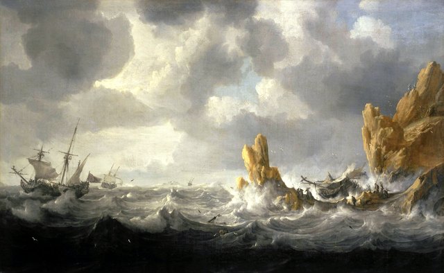 Stormy Sea by Jan Peeters the Elder