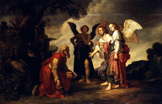 Abraham and the Three Angels by Pieter Lastman