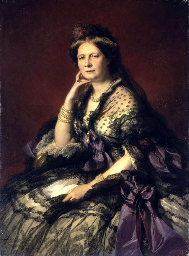 Portrait of Grand Princess Yelena Pavlovna by Franz Xaver Winterhalter