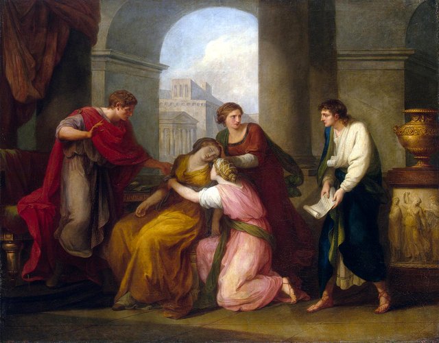 Virgil reading the ''Aeneid'' to Augustus and Octavia by Angelica Kauffmann
