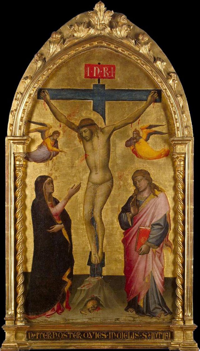 Crucifixion with the Virgin and St John by Niccolò di Pietro Gerini