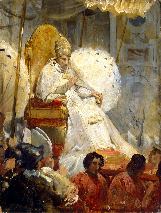 Ceremonial Carrying of Pope Pius VIII into the St Peter Cathedral in 1829 by Horace Vernet