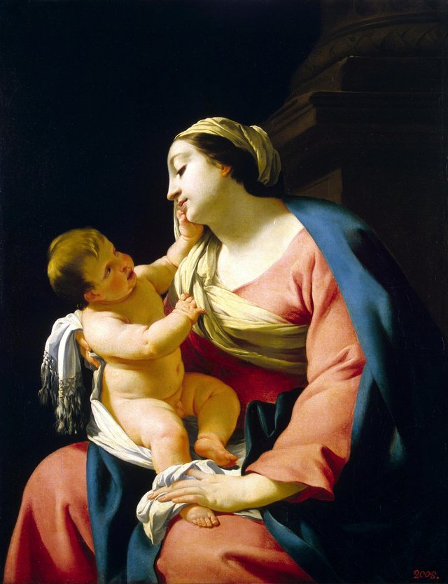 Madonna with Child by Simon Vouet