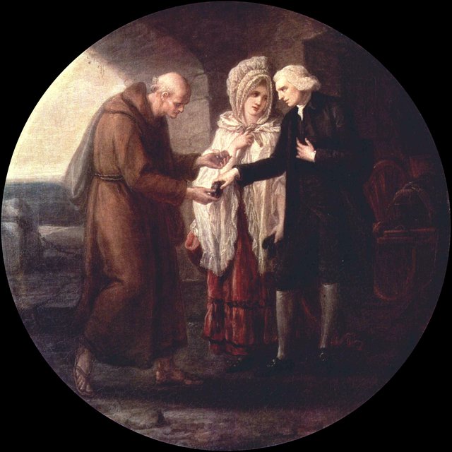 Monk from Calais by Angelica Kauffmann