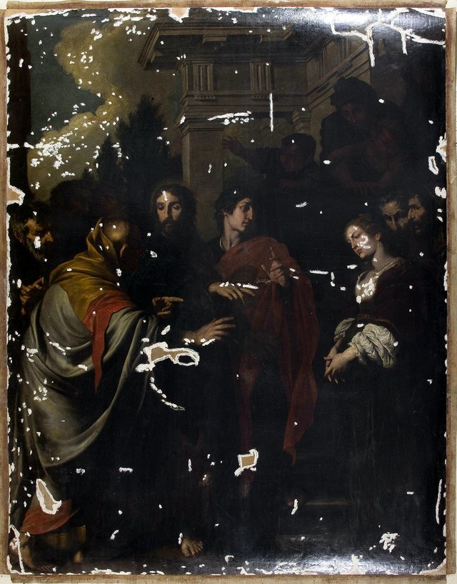 Christ and the Woman Taken in Adultery by Pietro Novelli