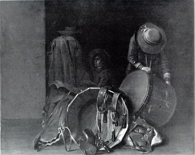 Mending a Drum by Esaias Boursse