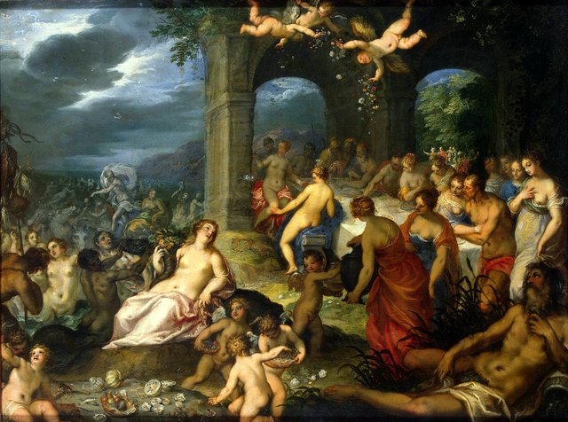 Feast of the Gods (The Marriage of Peleus and Thetis) by Hans Rottenhammer