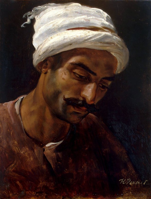 Head of an Arab by Horace Vernet