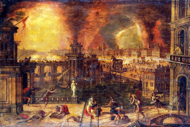 Fire of Troy by Kerstiaen de Keuninck