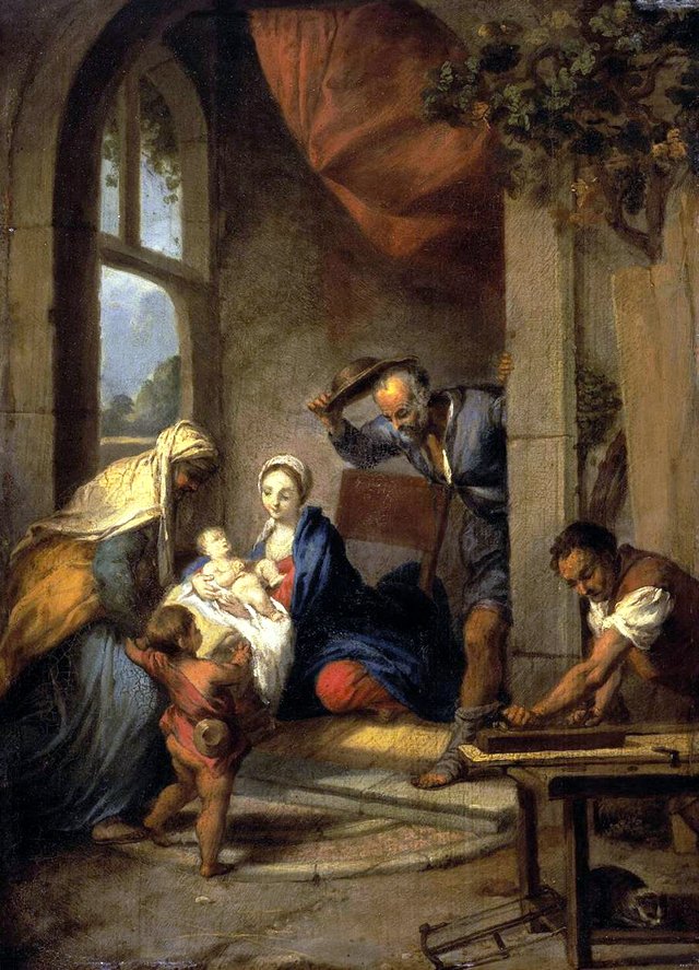 Holy Family by Nicolas Vleughels